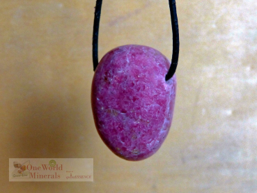 Preview: Rhodonit, gebohrt, 3 Stück